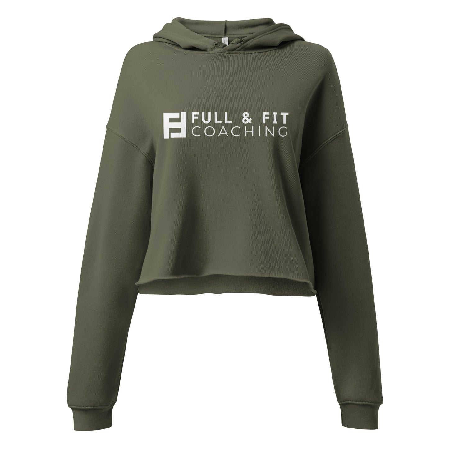 Crop Hoodie (White Logo)