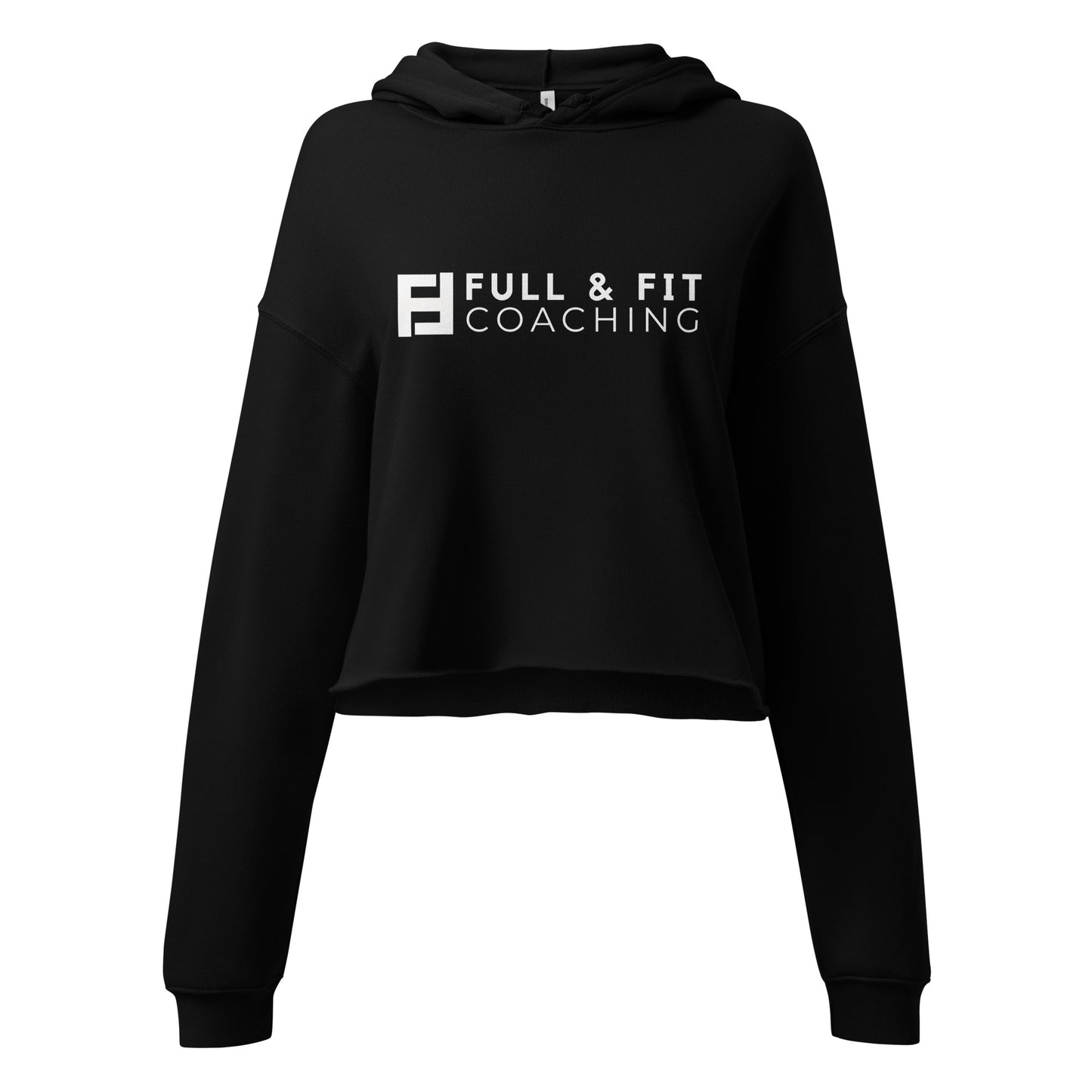 Crop Hoodie (White Logo)