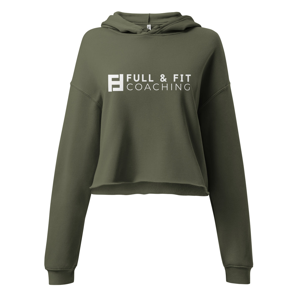Crop Hoodie (White Logo)
