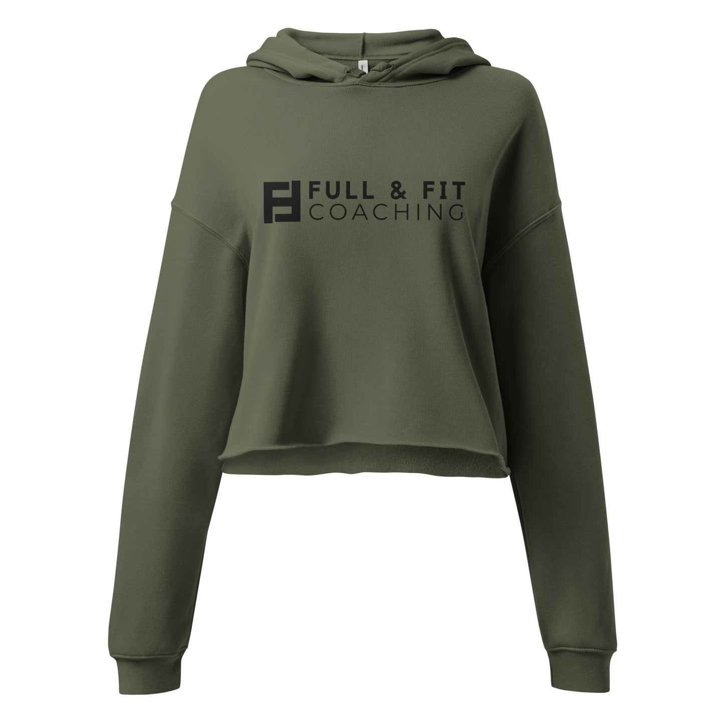 Crop Hoodie (Black Logo)
