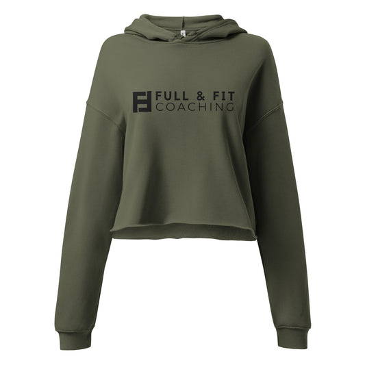 Crop Hoodie (Black Logo)